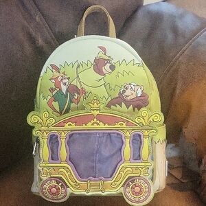 Adult  Cartoon Backpack with Green and Purple Design robinhood